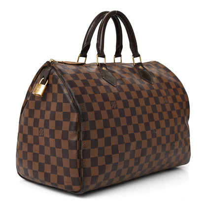 Louis Vuitton Damier Ebene Speedy 35 3 of 16