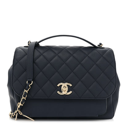 Chanel Caviar Quilted Large Business Affinity Flap Navy 1 of 12