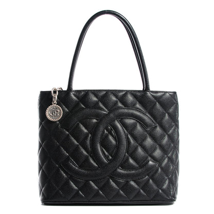 Chanel Caviar Quilted Medallion Tote Black 1 of 9