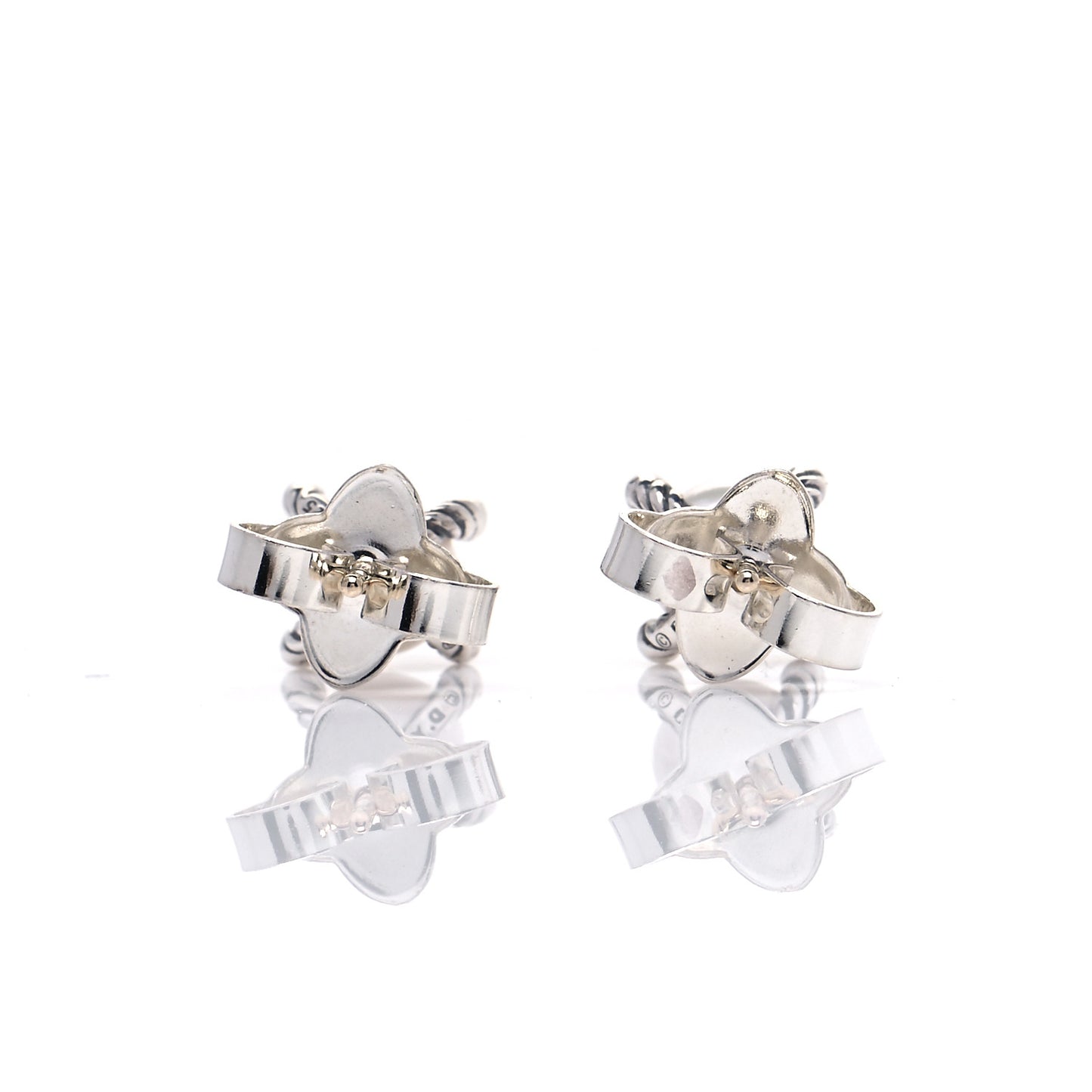 Sterling Silver Diamond Pearl 7mm Earrings