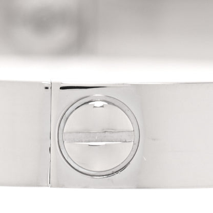 Cartier 18K White Gold LOVE Bracelet 18 5 of 8