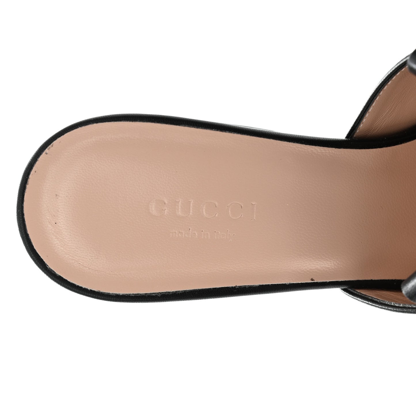 Malaga Kid GG Marmont Fringe 75mm Slide Sandals 37 Black