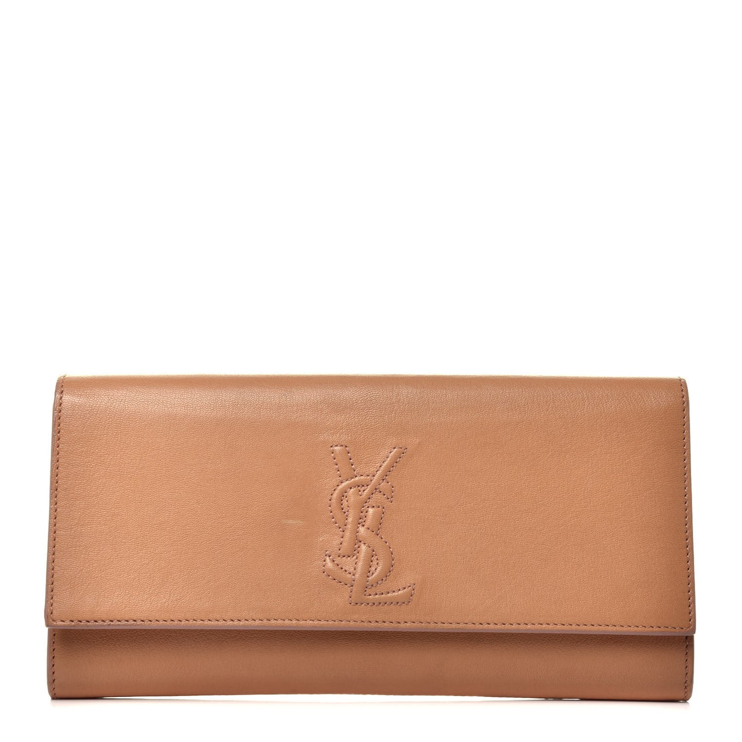 Chevre Small Belle de Jour Clutch Beige