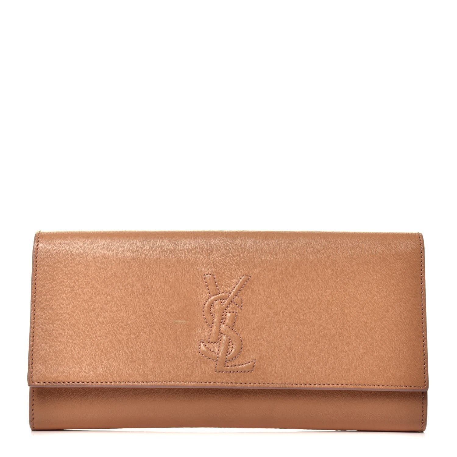 Saint Laurent Chevre Small Belle de Jour Clutch Beige 1 of 7