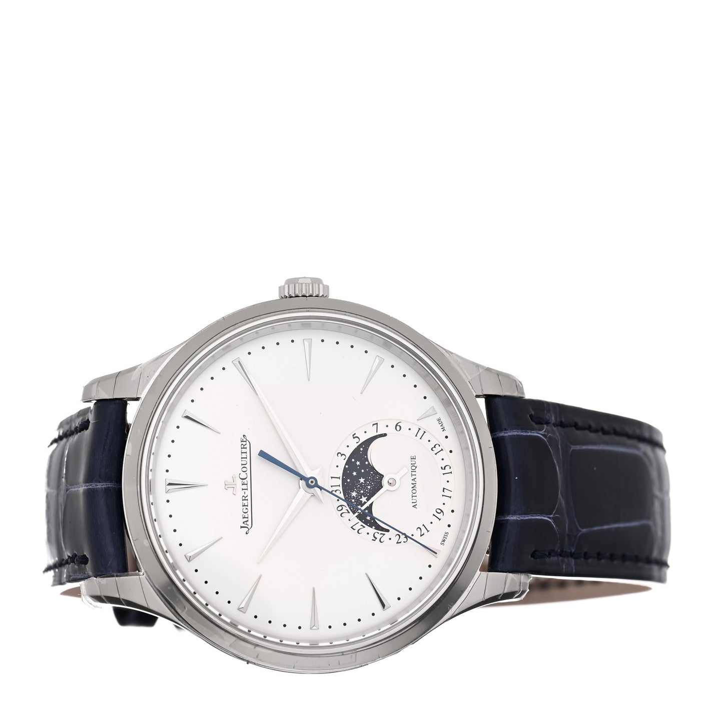 Stainless Steel Alligator 36mm Master Ultra Thin Moon Automatic Watch Q1248420
