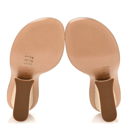 Louis Vuitton Monogram Denim Maia Wedge Sandal 37 6 of 9