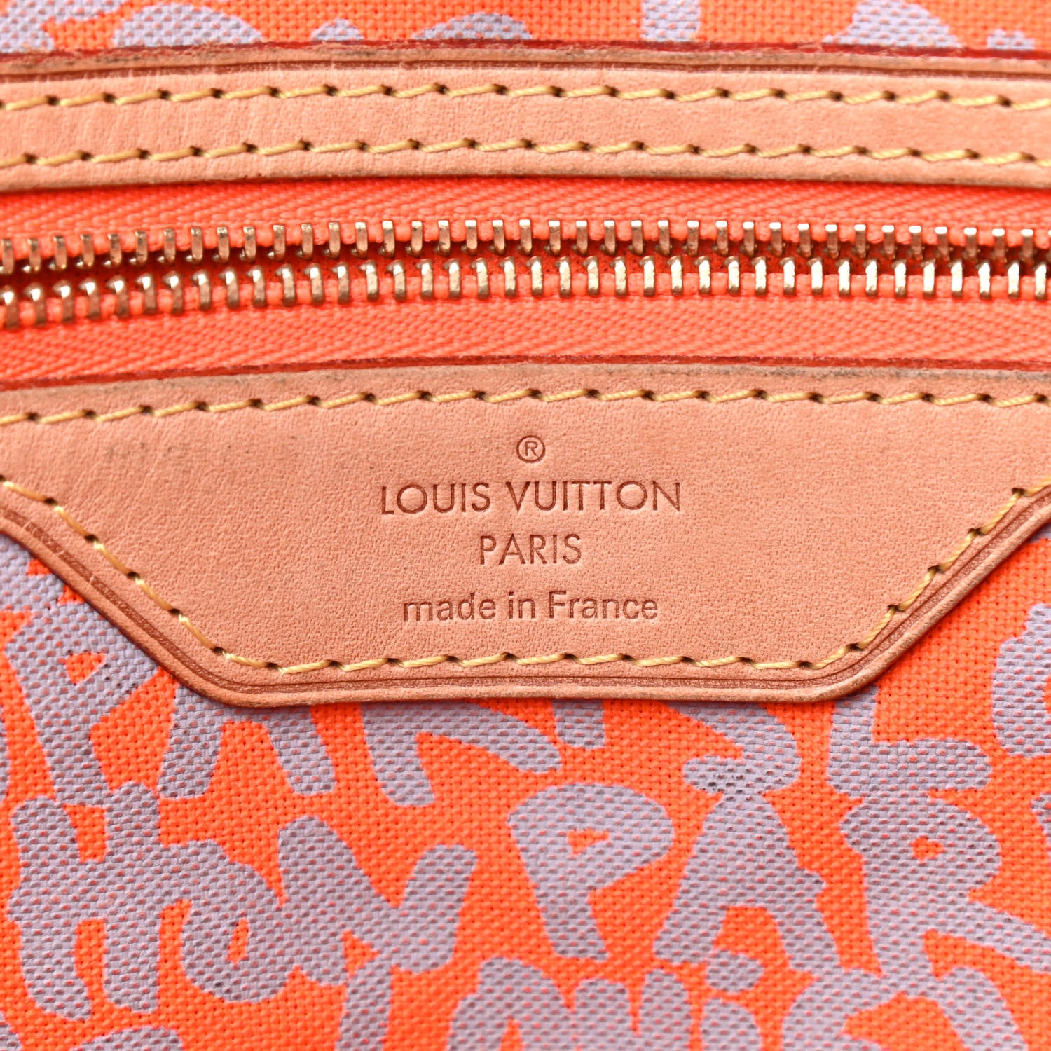 Louis Vuitton Monogram Graffiti Neverfull GM Orange 8 of 9