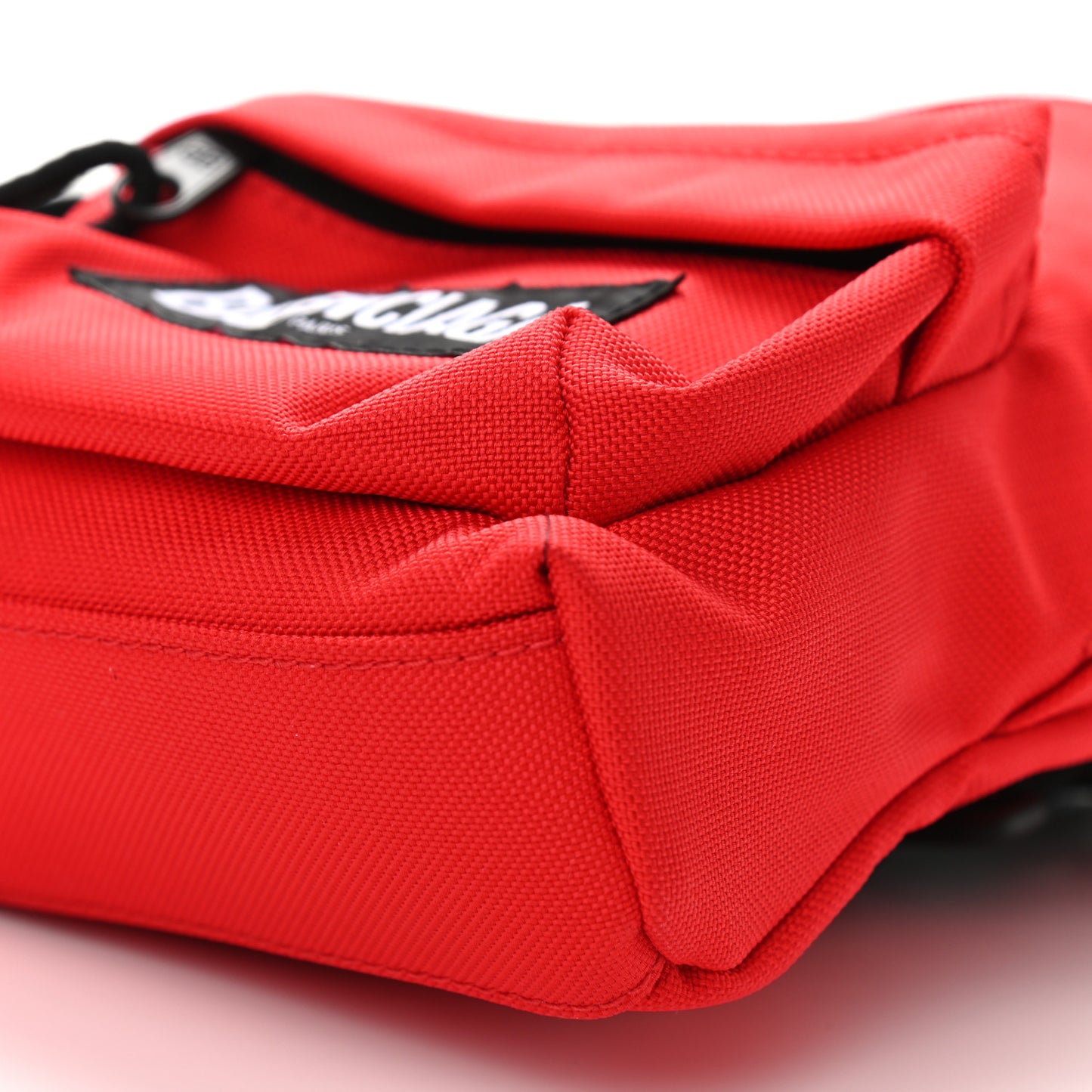 Recycled Casual Nylon Mini Oversized Backpack Bright Red