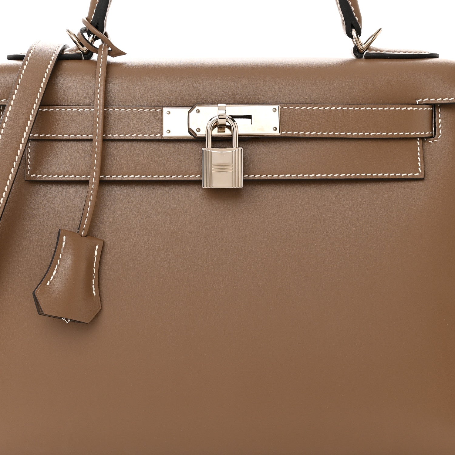 Hermes Tadelakt Kelly Sellier 28 Etoupe 8 of 11