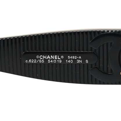 Chanel Acetate Butterfly Large CC Sunglasses 5492 Black 5 of 9