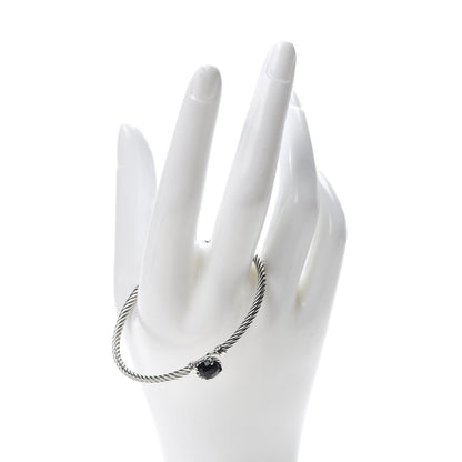 David Yurman Sterling Silver Black Onyx 3mm Chatelaine Bracelet 2 of 4
