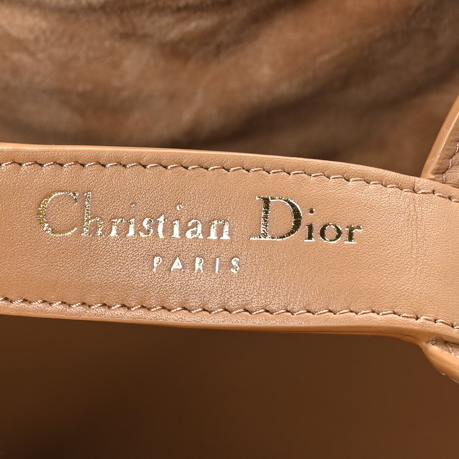 Christian Dior Calfskin Macrocannage Medium Toujour Powder Tan 7 of 12