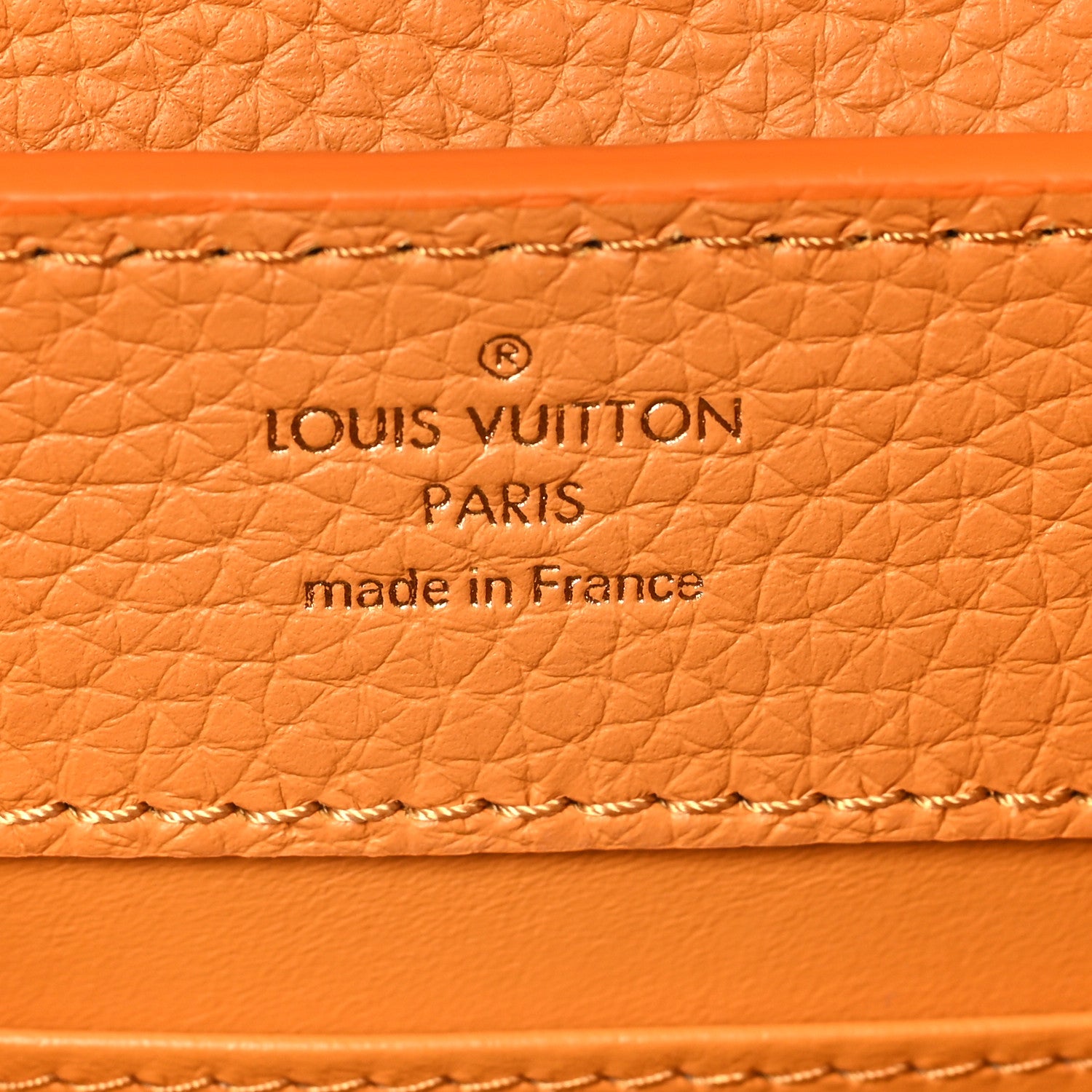 Louis Vuitton Taurillon Mini Capucines Safran Imperial 6 of 9