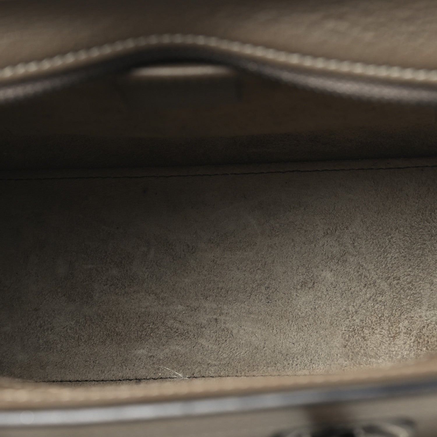 Celine Drummed Calfskin Nano Luggage Souris 4 of 12