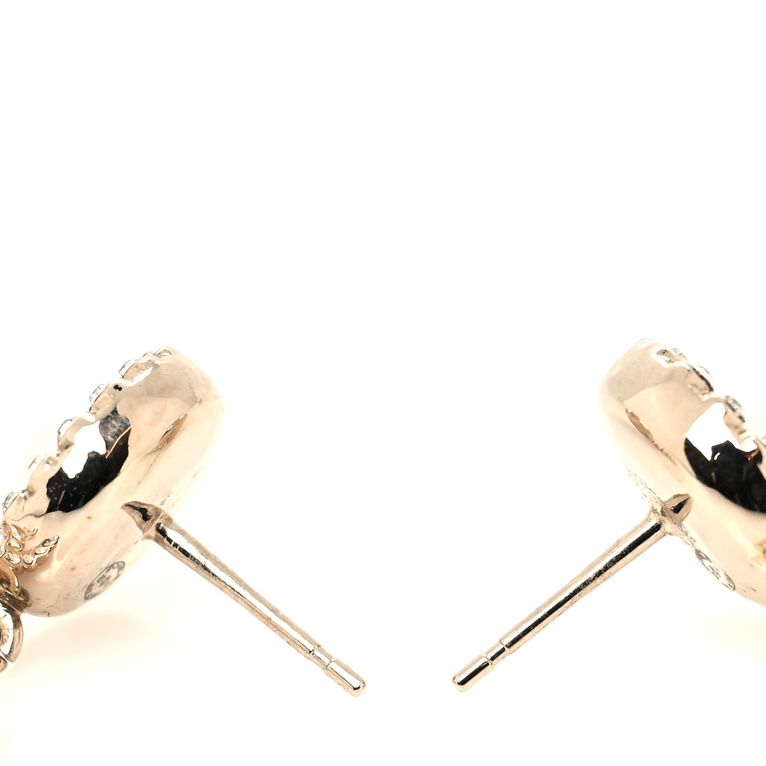 Chanel Crystal Pearl Bow-tiful CC Drop Earrings Gold 3 of 4