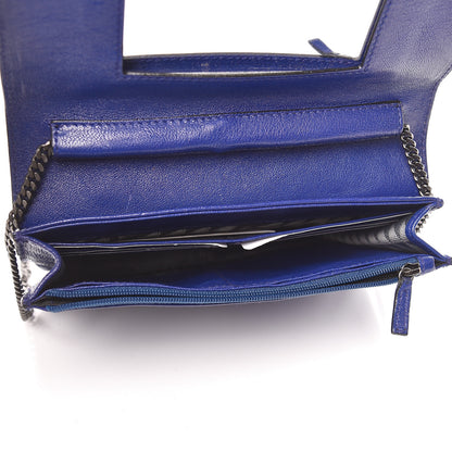 Proenza Schouler Lambskin Fringe PS1 Large Chain Wallet Cobalt Blue 5 of 11
