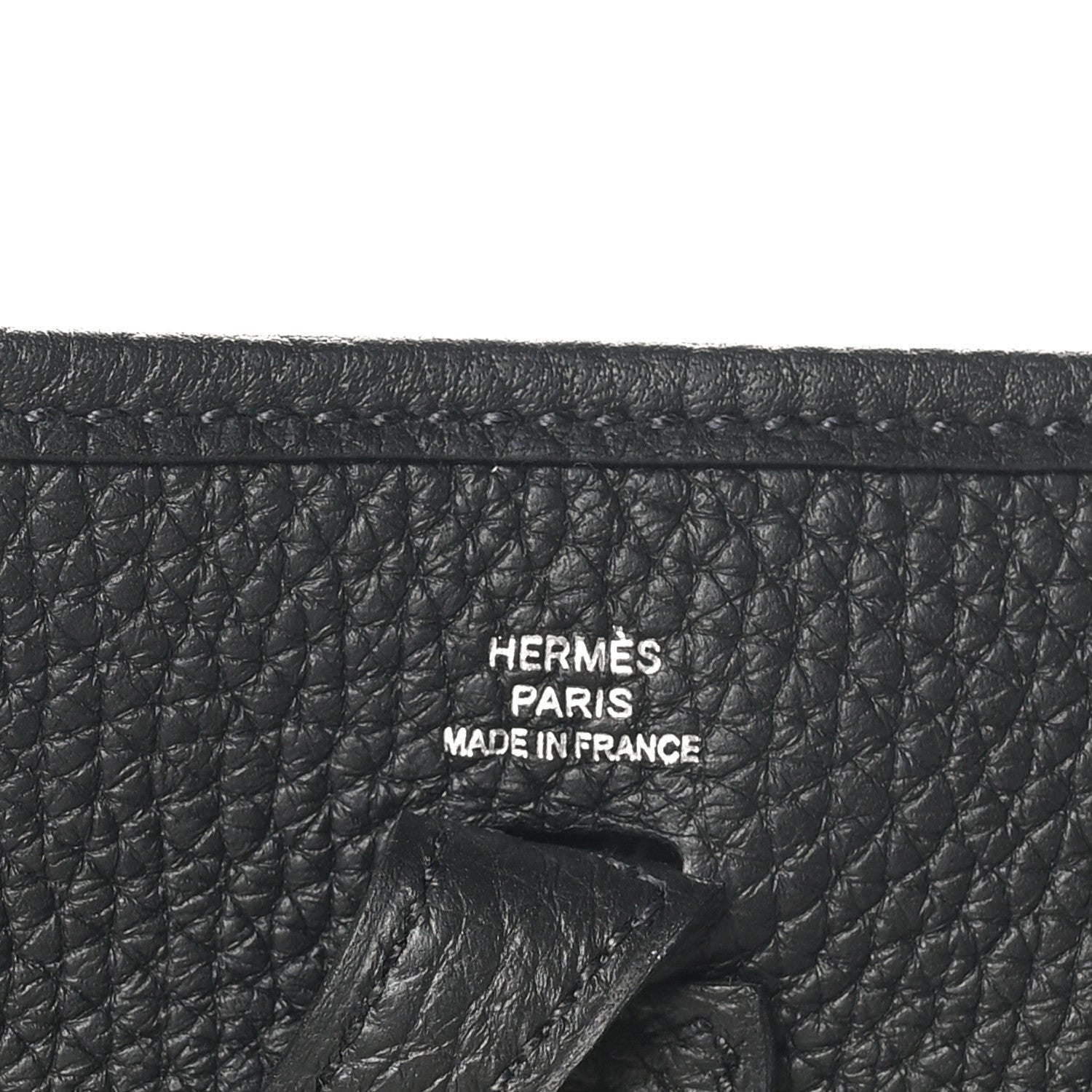 Hermes Taurillon Clemence Evelyne TPM Black 6 of 11