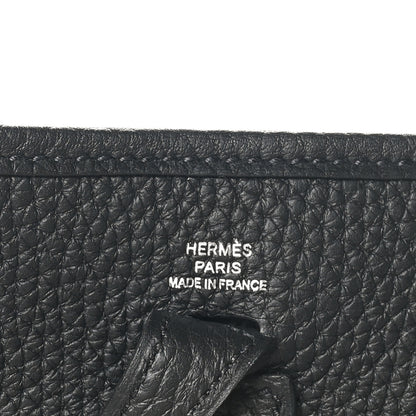 Hermes Taurillon Clemence Evelyne TPM Black 6 of 11