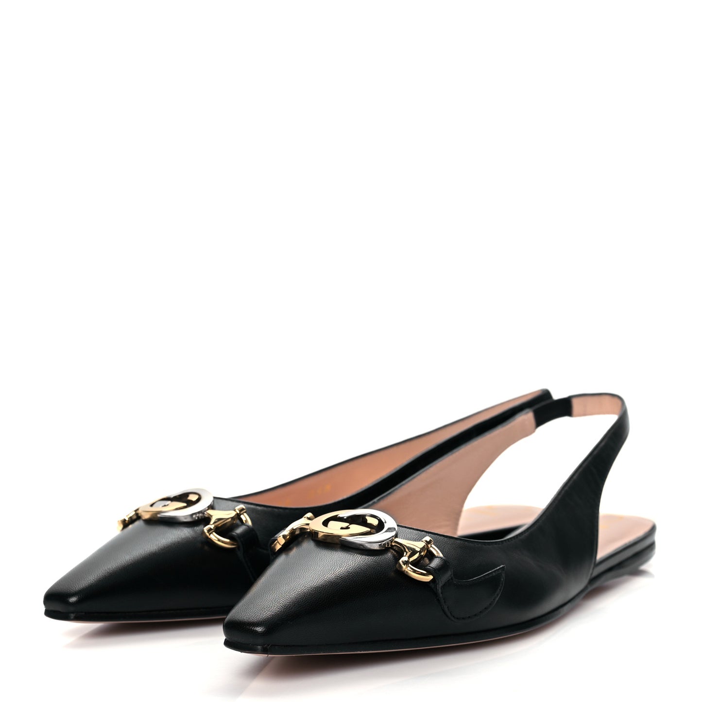 Malaga Kid Nappa Zumi Slingback Flats 38 Black