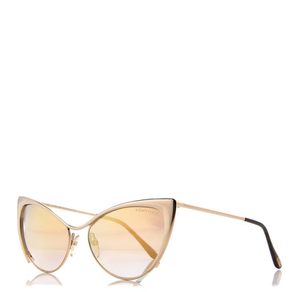 Tom Ford Nastasya Cat Eye Sunglasses TF304 Rose Gold 1 of 8