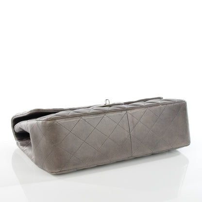 Chanel Lambskin Quilted Jumbo Single Flap Dark Grey 4 of 8