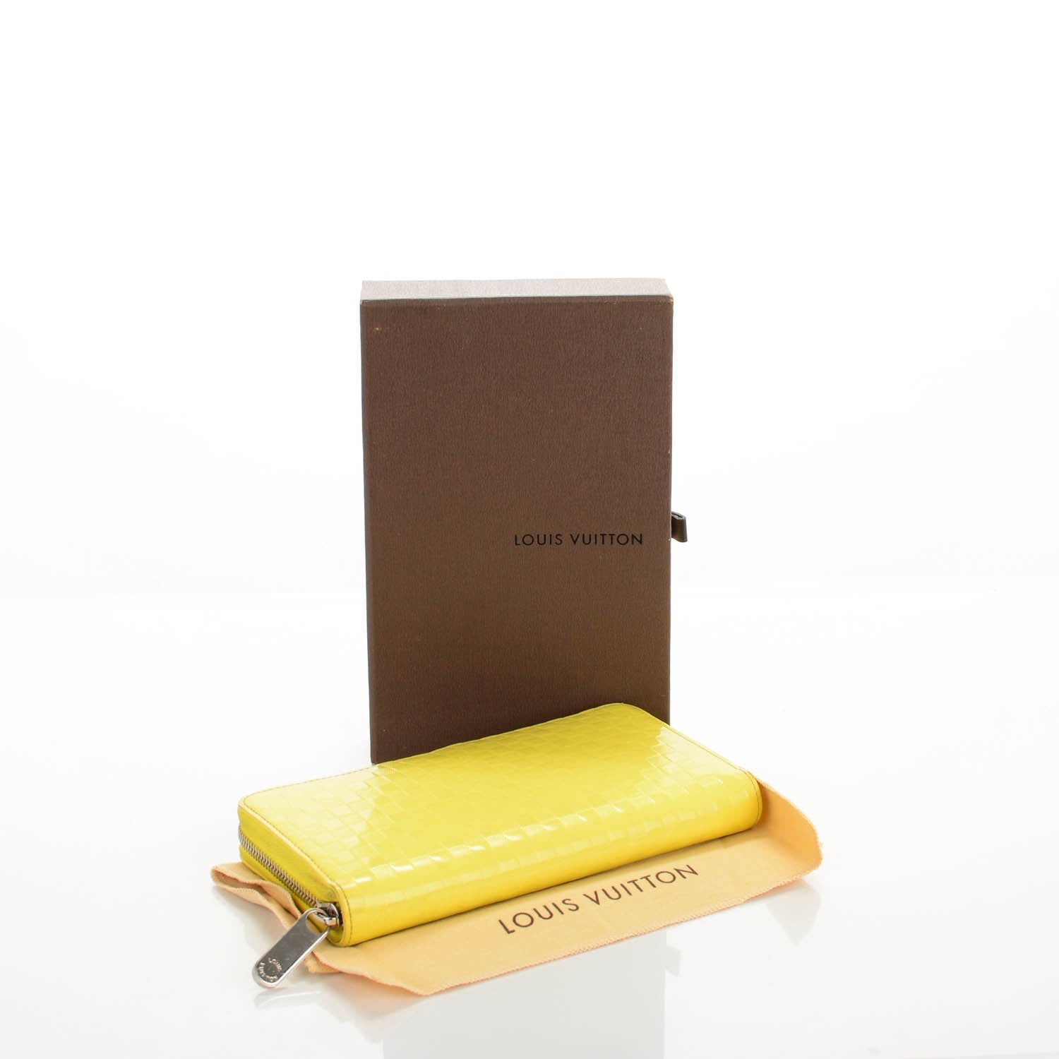 Louis Vuitton Damier Facette Zippy Wallet Yellow 4 of 7