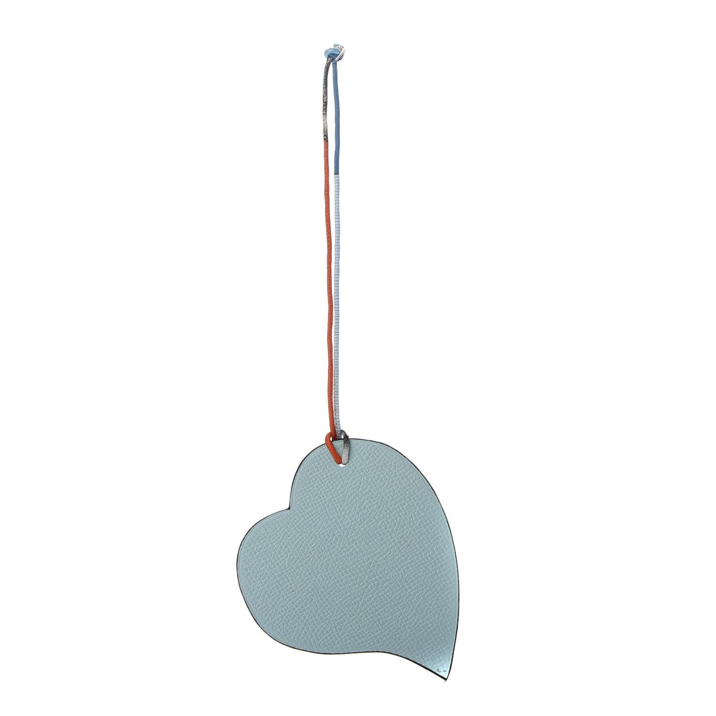 Togo Epsom Petit H Heart Bag Charm Bleu Atoll Bleu Saphir