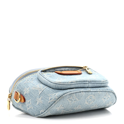 Louis Vuitton Monogram Denim Mini Bumbag Sky Blue 4 of 9
