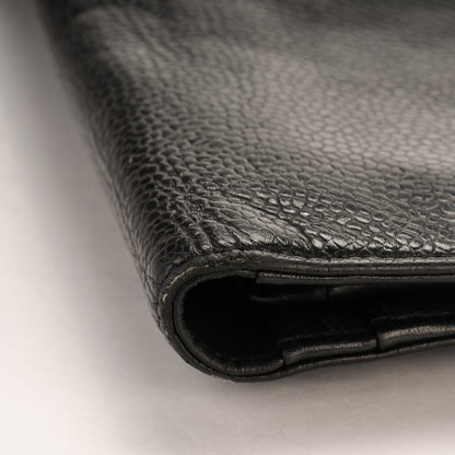 Chanel Caviar Timeless CC Yen Wallet Black 10 of 10