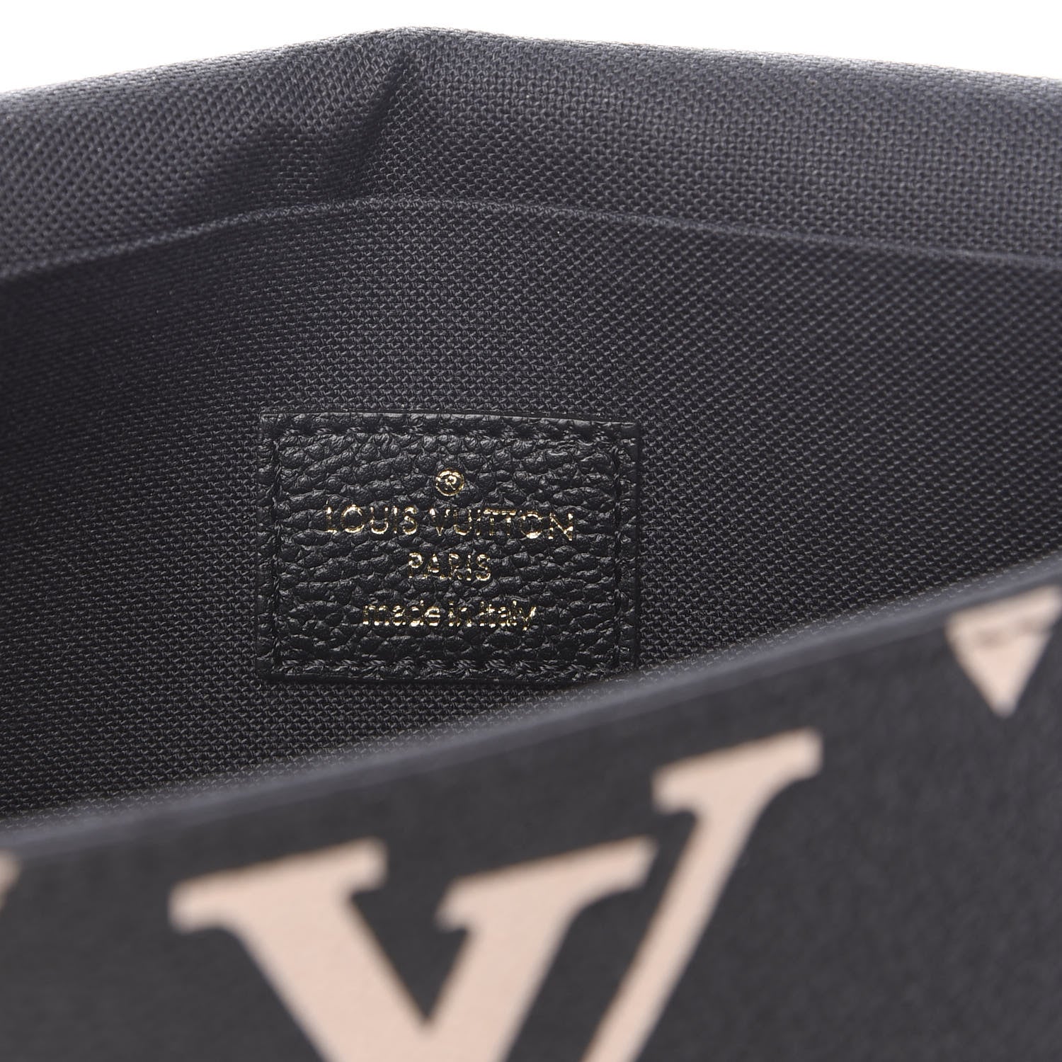 Louis Vuitton Empreinte Monogram Giant Crafty Pochette Felicie Black Creme 5 of 9