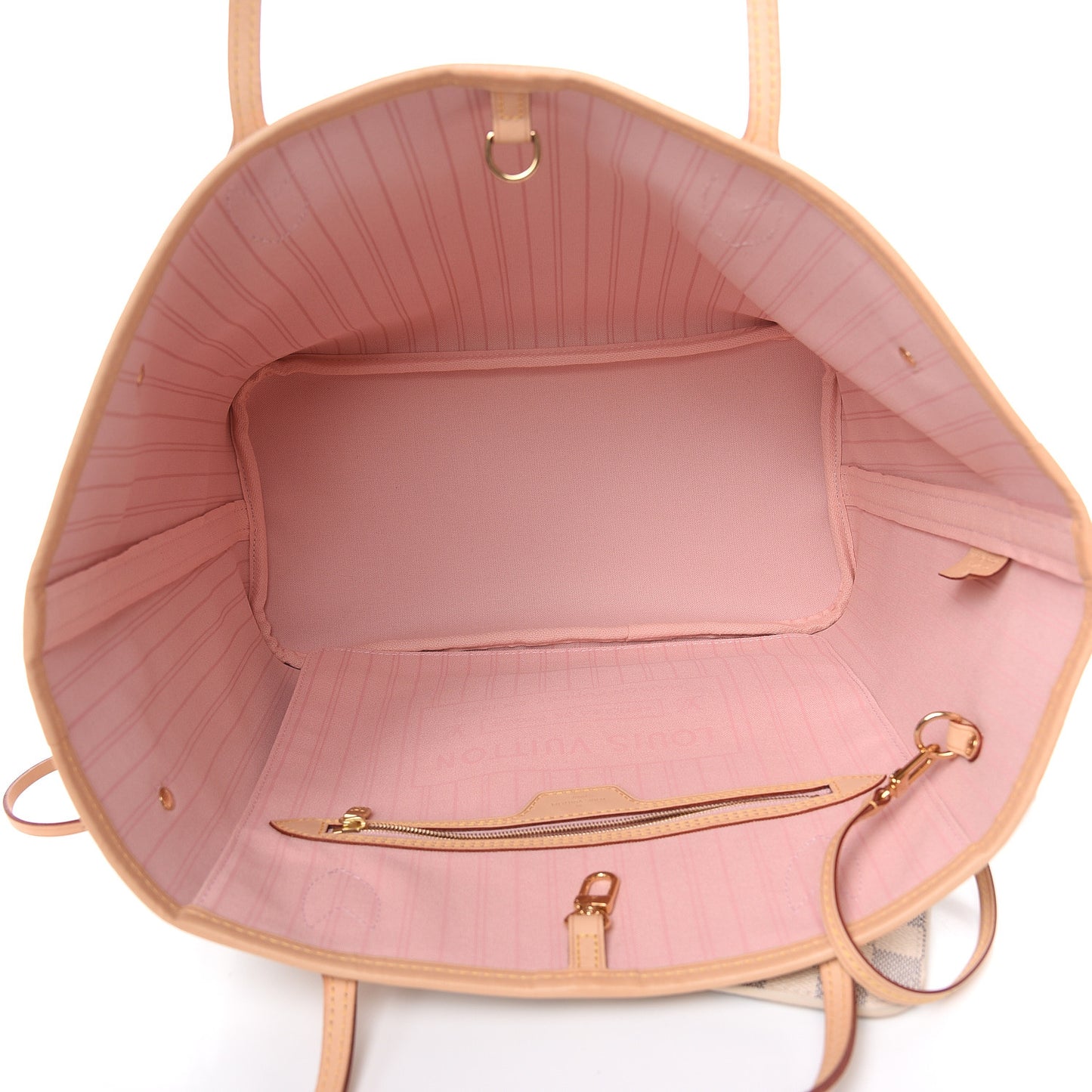 Damier Azur Neo Neverfull MM Rose Ballerine