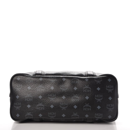 MCM Visetos Shopping Tote Cognac Black 5 of 17