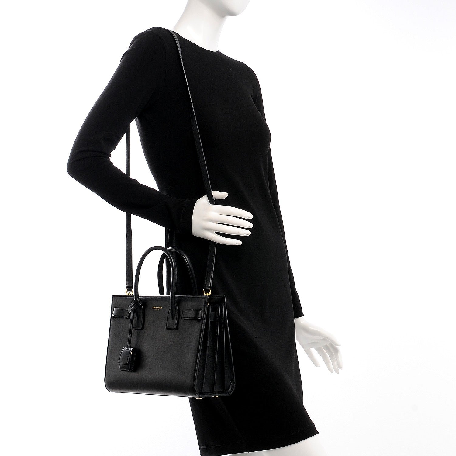 Saint Laurent Calfskin Baby Sac De Jour Black 2 of 8