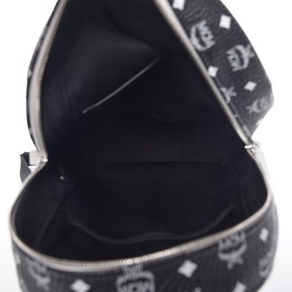 MCM Visetos Medium Stark Dietrich Laurel Backpack Black 7 of 10