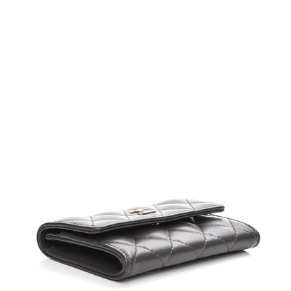 Chanel Lambskin Quilted Card Holder Grey 4 of 8