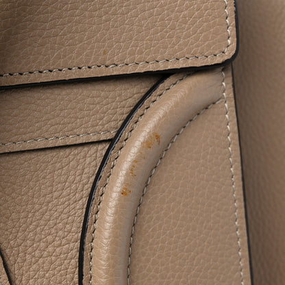 Celine Drummed Calfskin Mini Luggage Dune 14 of 15