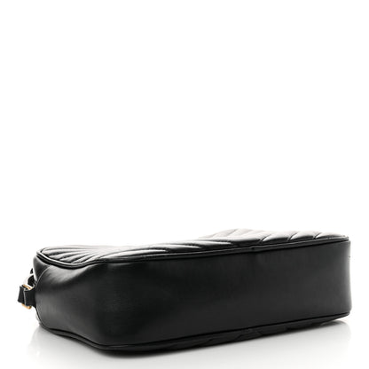 Saint Laurent Calfskin Matelasse Monogram Lou Camera Bag Black 4 of 14
