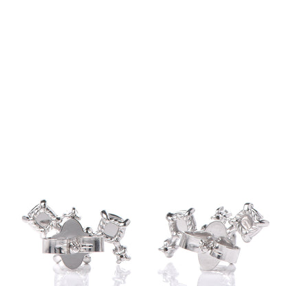 David Yurman 18K White Gold Diamond Precious Chatelaine Climber Earrings 3 of 5