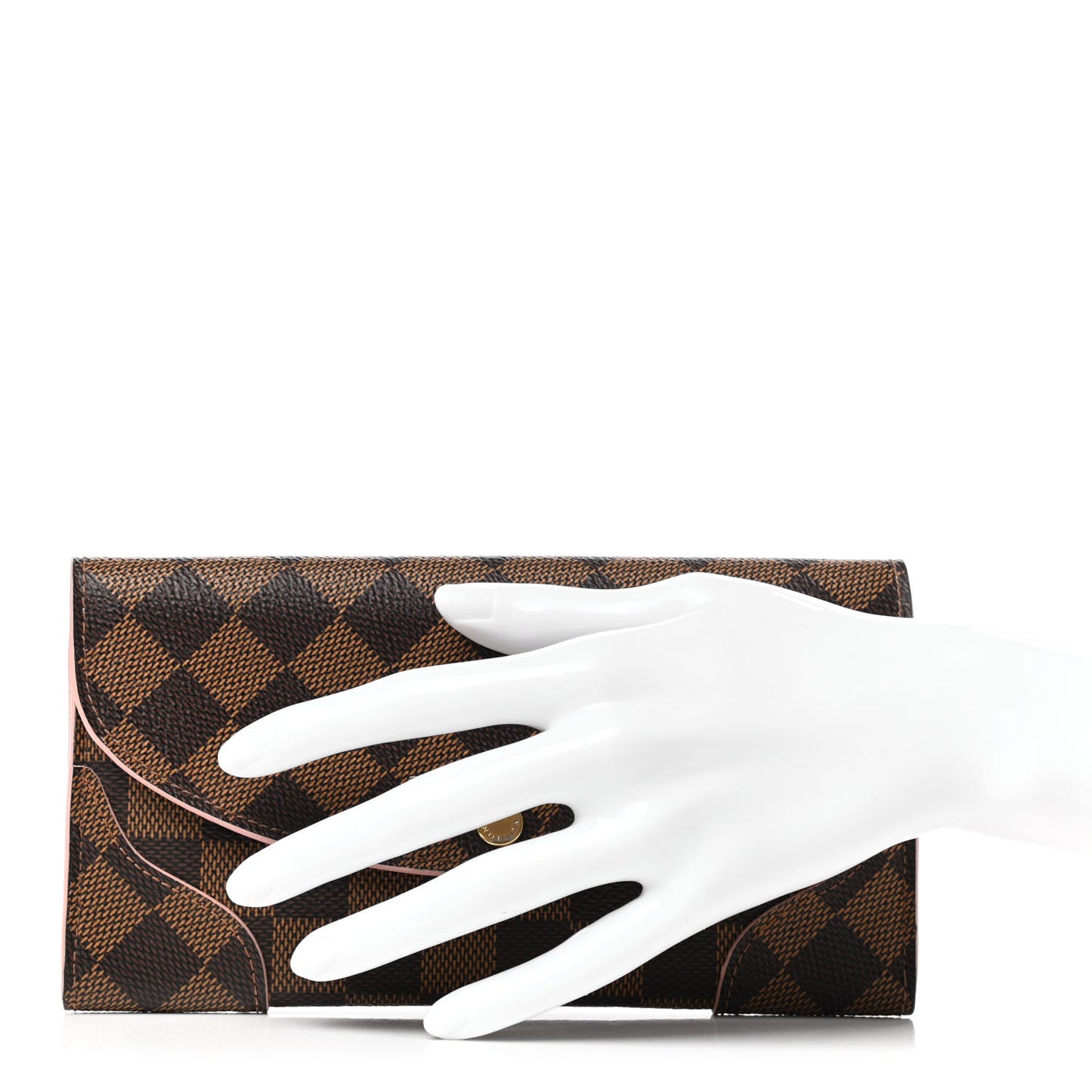 Damier Ebene Caissa Wallet Rose Ballerine