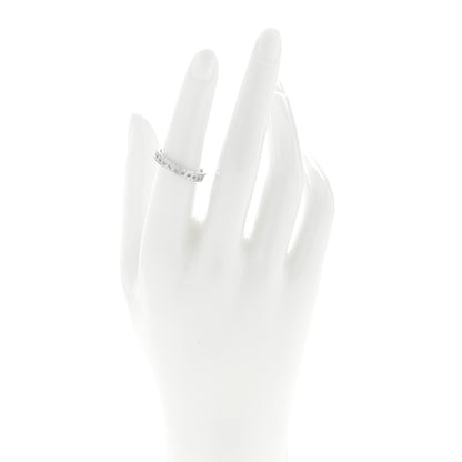Tiffany 18K White Gold Diamond T True Narrow Band Ring 52 6 2 of 5