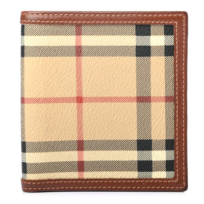 Burberry Haymarket Check Bi-Fold Wallet Brown 1 of 7