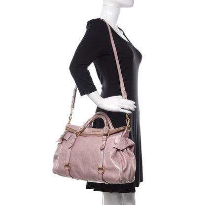 Miu Miu Vitello Medium Bow Bag Mughetto 2 of 12