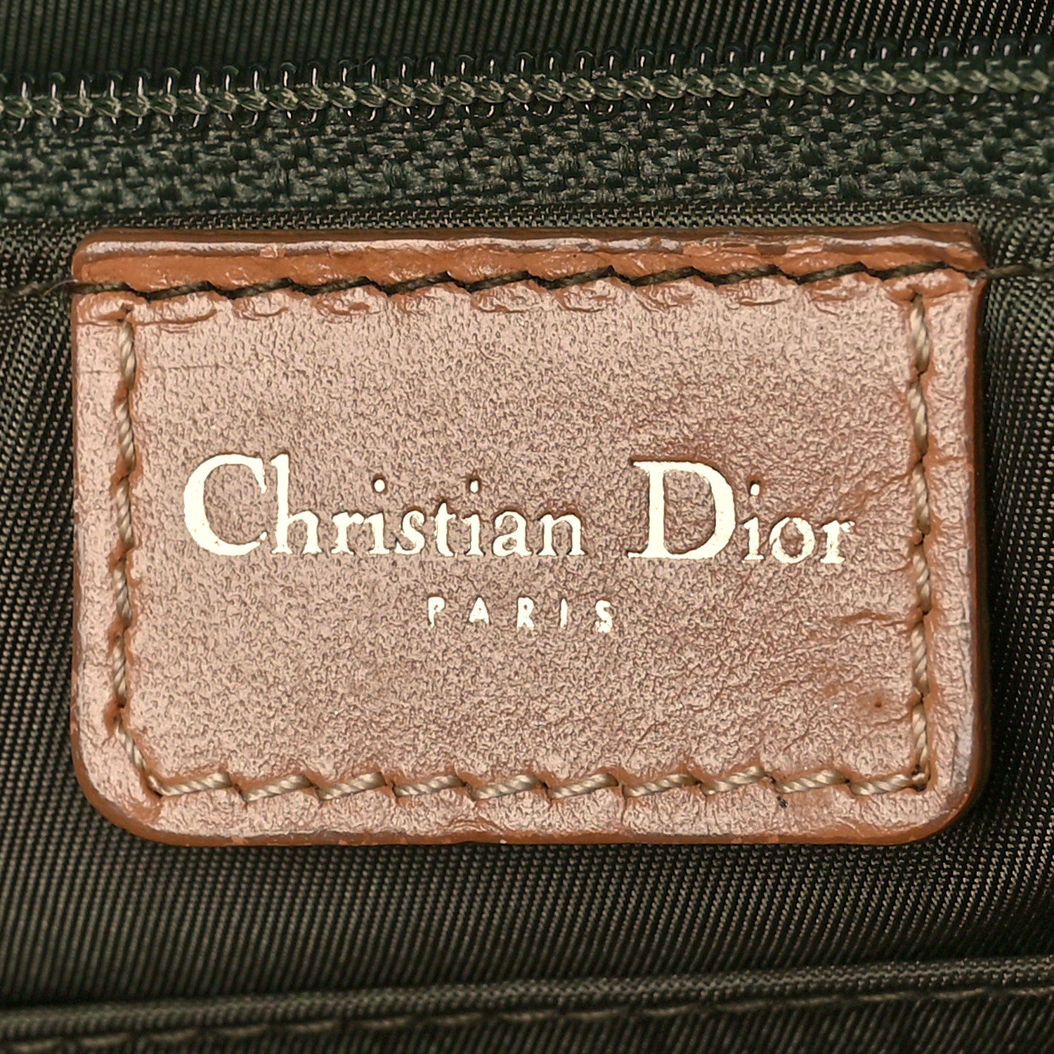 Christian Dior Monogram Saddle Bowler Green 6 of 13