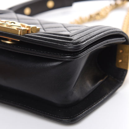 Chanel Lambskin Quilted Mini Boy Flap Black 9 of 13
