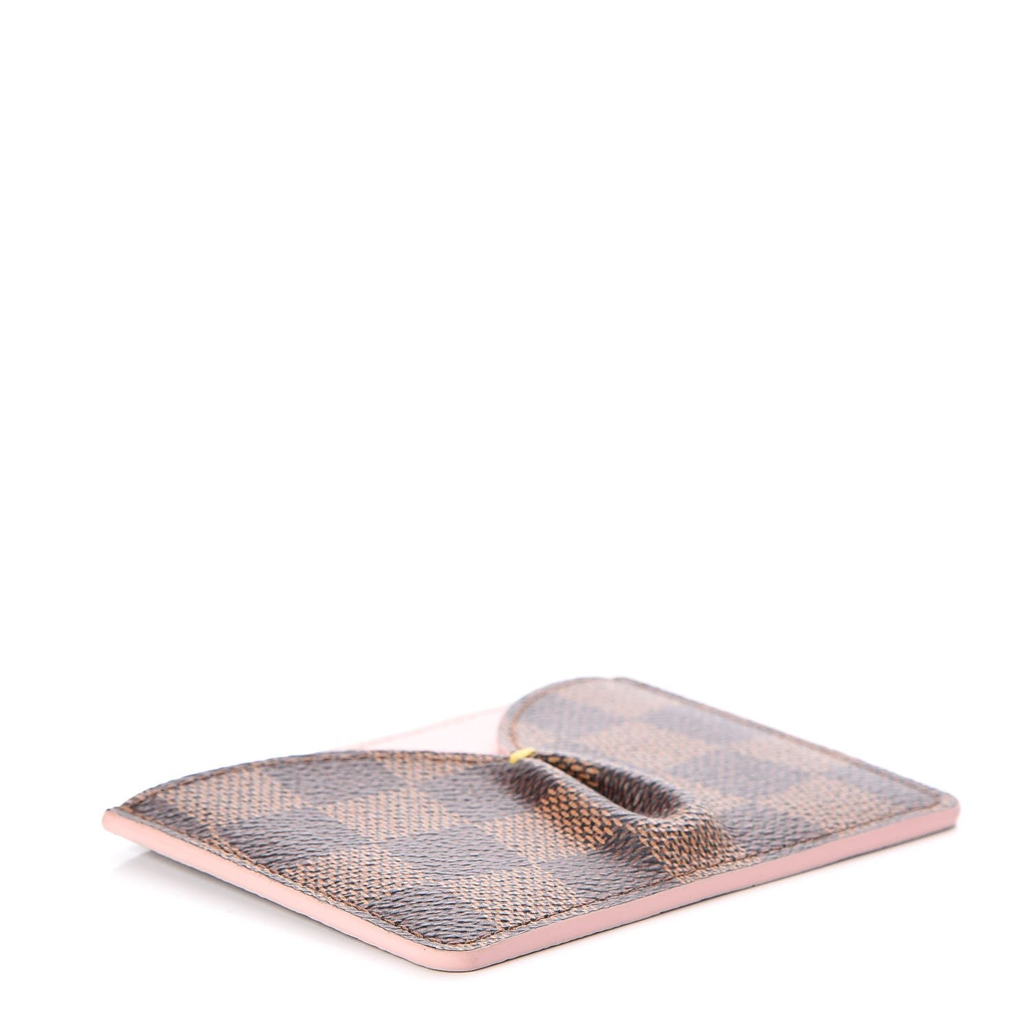 Louis Vuitton Damier Ebene Caissa Card Holder Rose Ballerine 4 of 8