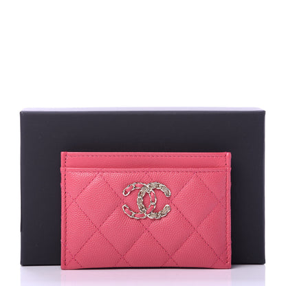 Chanel Caviar Quilted French New Wave Card Holder Rose 9 of 9