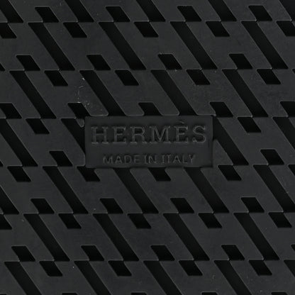Hermes Calfskin Womens Chypre Sandals 38 Black 6 of 12