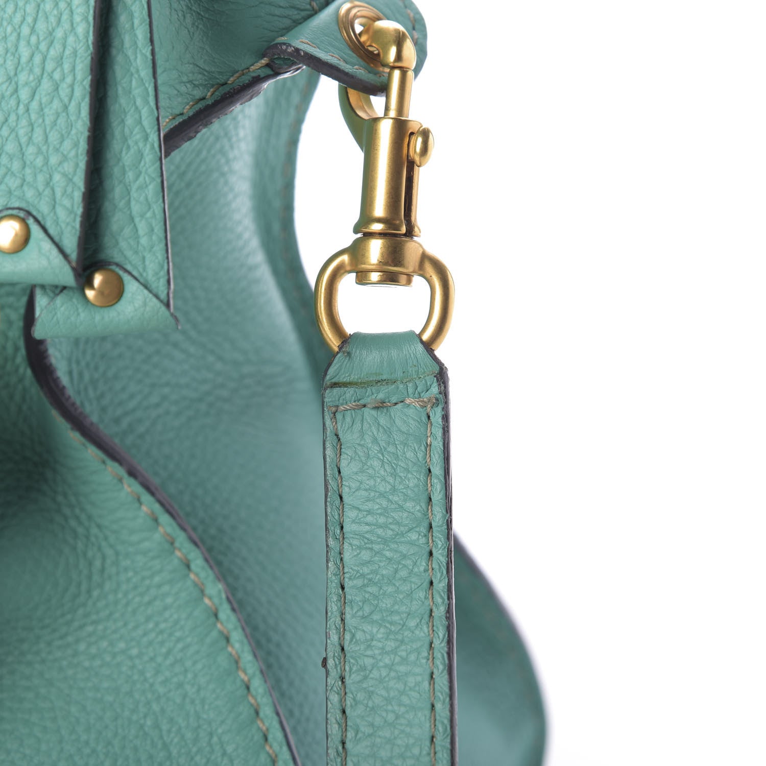 Chloe Calfskin Medium Marcie Satchel Jade Green 11 of 12