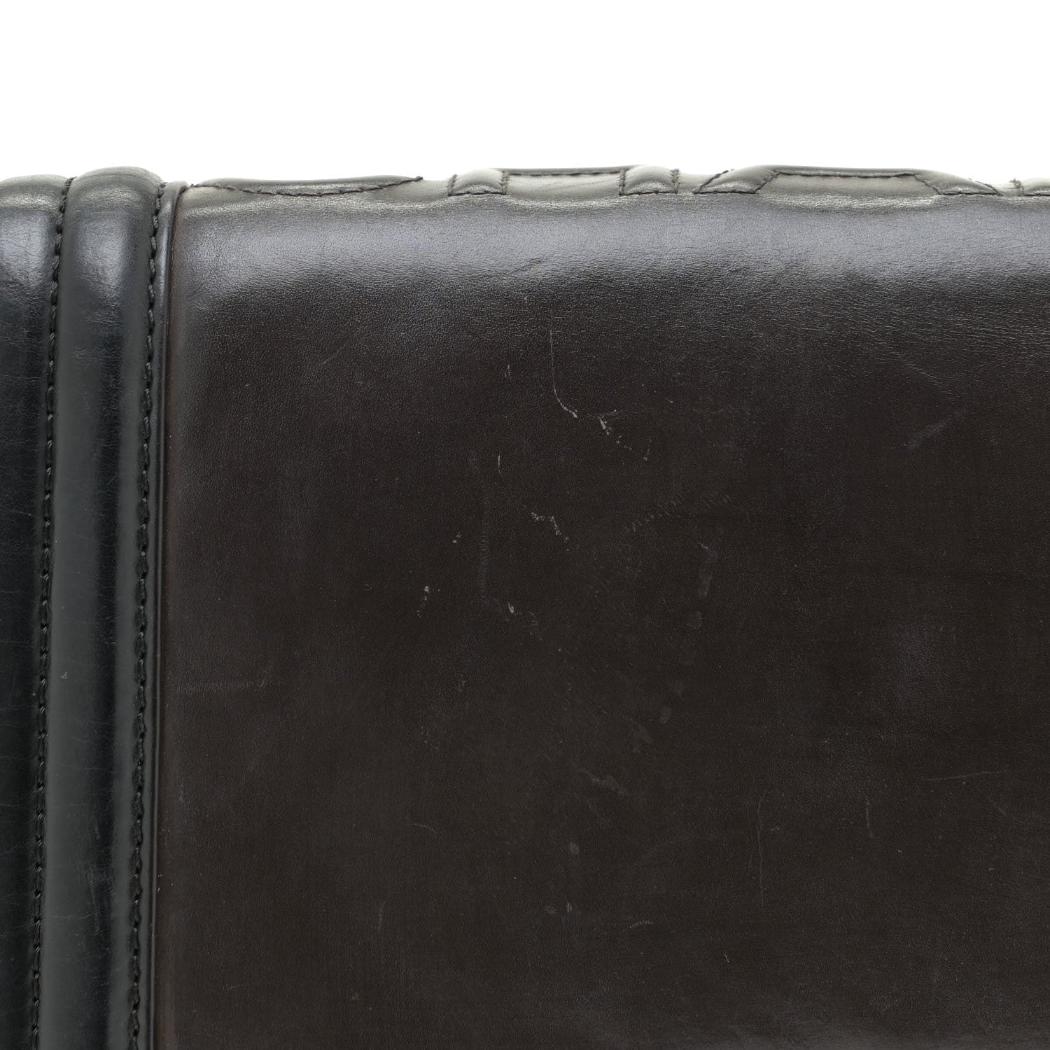 Chanel Glazed Calfskin Medium Boy Flap Black Brown 12 of 14