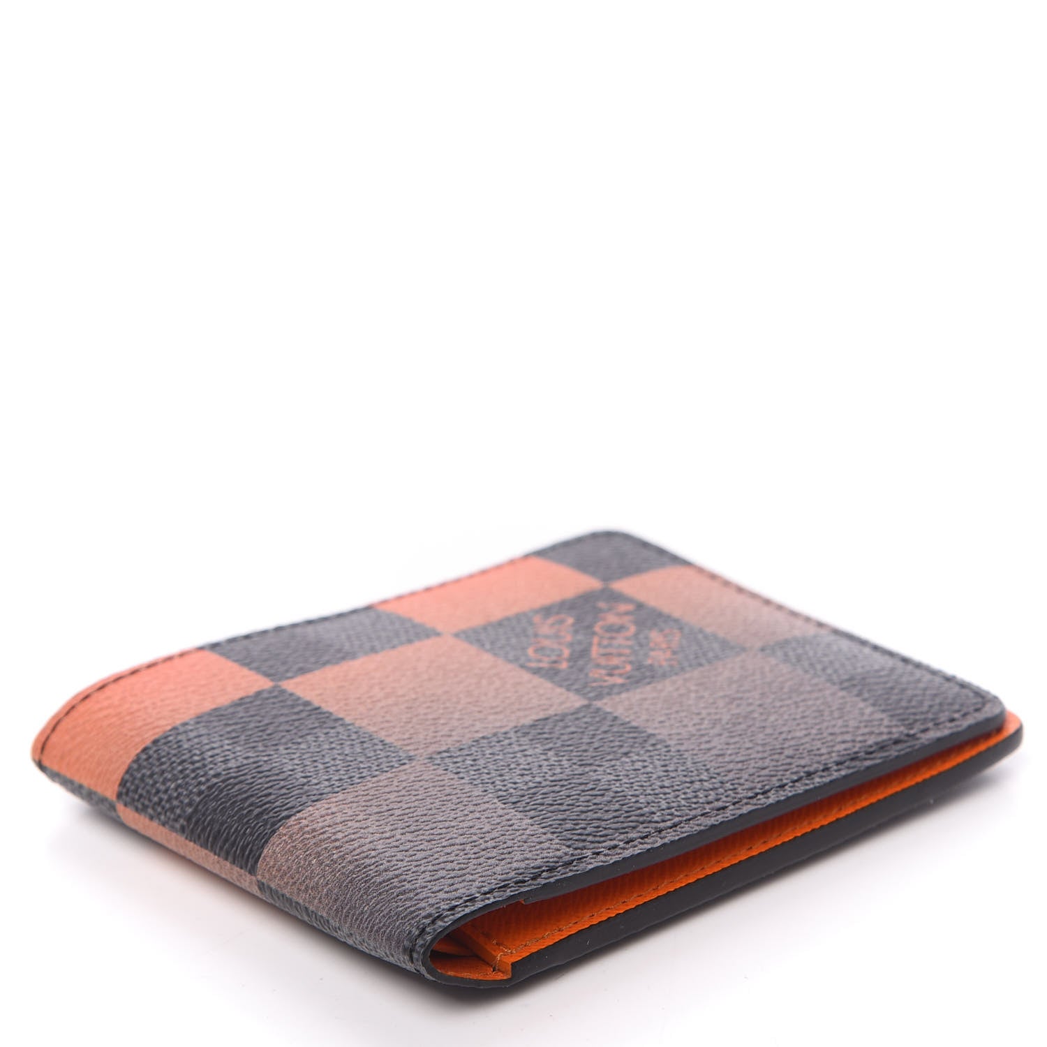 Louis Vuitton Damier Graphite Giant Orange Multiple Wallet 3 of 8